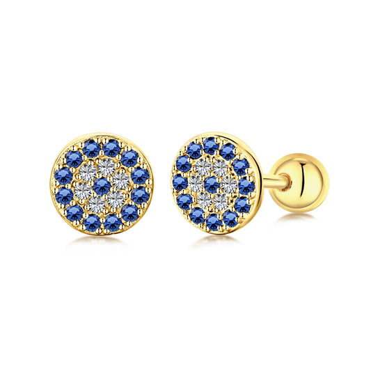 [Vera Jewelry]Devil's Eye Ear Bone Nail Earrings