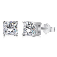 [Vera Jewelry]1.0 Carat Radiant Princess Cut Wedding Earrings