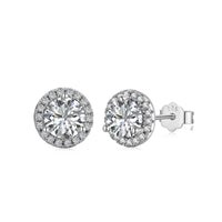 [Vera Jewelry]Classic Princess Round Shape Earrings