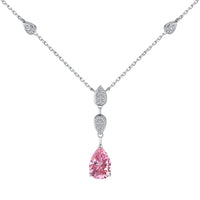[Vera Jewelry]Dazzling Pear Cut Necklace