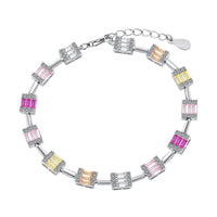 [Vera Jewelry]Dainty Charming Emerald Cut Daily Bracelet