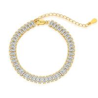 [Vera Jewelry]Exquisite Emerald Cut Daily Bracelet
