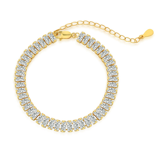 [Vera Jewelry]Exquisite Emerald Cut Daily Bracelet