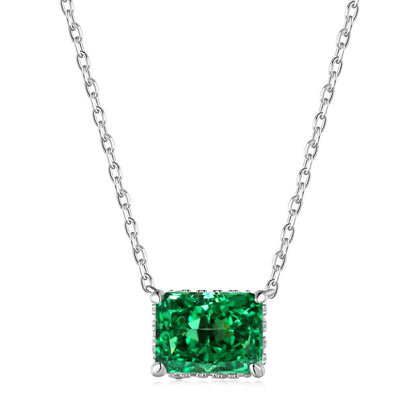 [Vera Jewelry]Luxurious Square Shape Colorful Necalack