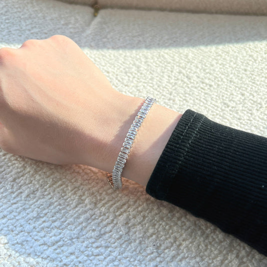 [Vera Jewelry]Exquisites Armband im Smaragdschliff für jeden Tag