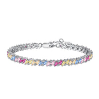 [Vera Jewelry]Ornate Sparkling Multi Cut Party Bracelet