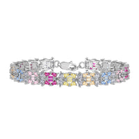 [Vera Jewelry]Delicate Colorful Multi Cut Party Bracelet