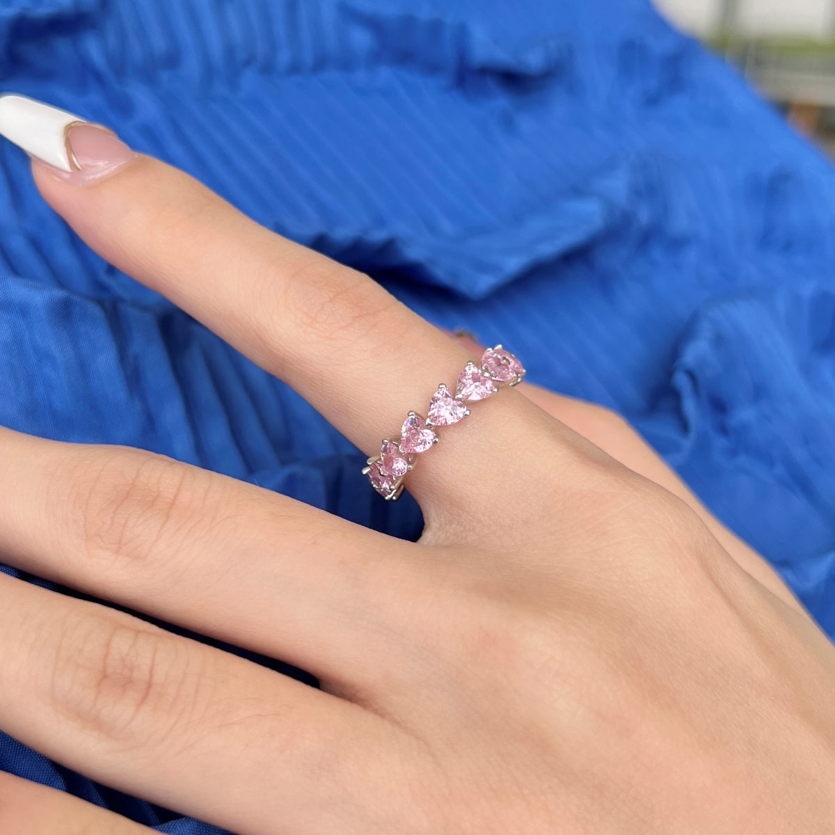 [Vera Jewelry]0.25 Carat Radiant Romance Heart Cut Lover Ring