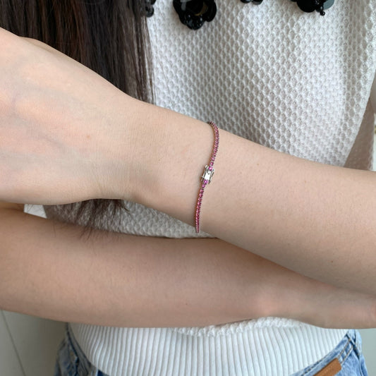 [Vera Jewelry] Schillerndes, buntes Armband mit Rundschliff für den Alltag