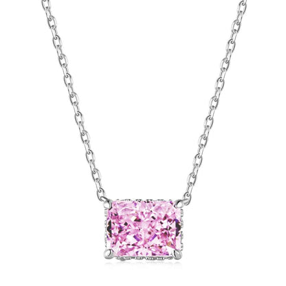 [Vera Jewelry]Luxurious Square Shape Colorful Necalack