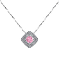 [Vera Jewelry]Sparkling Asscher Cut Necklace