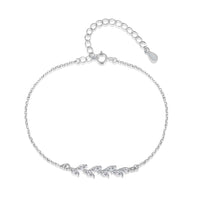 [Vera Jewelry]Elegant Wheat Leaves Shape Bracelet