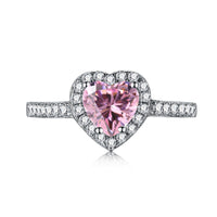 [Vera Jewelry]Eternity Splashy Romantic Heart Shape Lover Ring