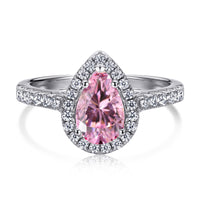 [Vera Jewelry]1.0 Carat Luxurious Resplendent Water Drop Shape Wedding Ring