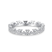 [Vera Jewelry]Elegant Resplendent Round Shape Party Ring