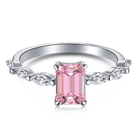 [Vera Jewelry]1.0 Carat Dainty Resplendent Radiant Cut Daily Ring