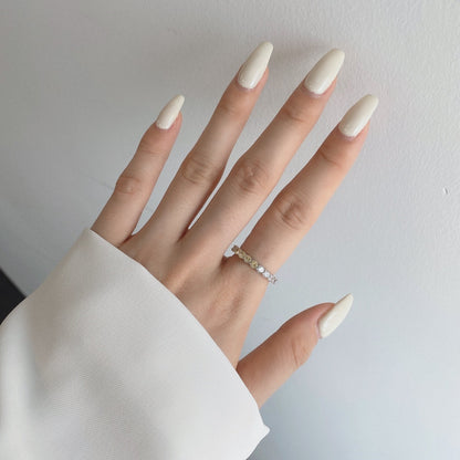 [Vera Jewelry]Sparkling Round Cut Tennis Ring