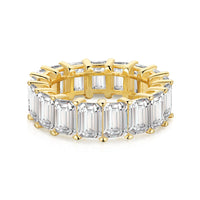 [Vera Jewelry]0.75 Carat Elegant Emerald Cut Tennis Ring