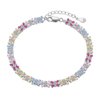 [Vera Jewelry]Radiant Colorful Emerald Cut Party Bracelet