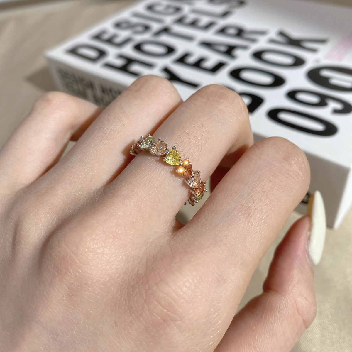 [Vera Jewelry]0.25 Carat Radiant Romance Heart Cut Lover Ring