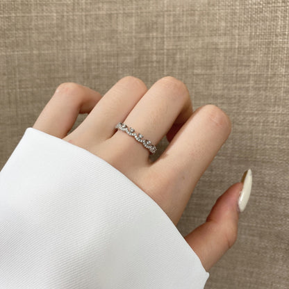 [Vera Jewelry]Elegant Resplendent Round Shape Party Ring