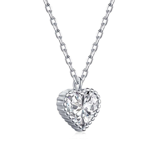 [Vera Jewelry]Ornate Heart Shape Necklace