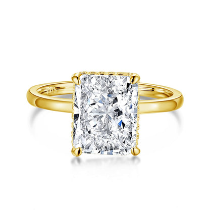 [Vera Jewelry]4.0 Carat Ornate Enchanting Radiand Cut Banquet Ring