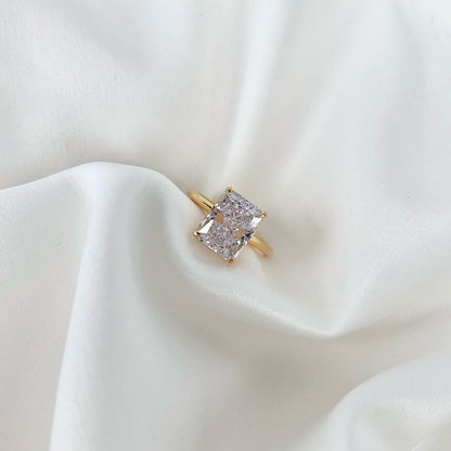 [Vera Jewelry]4.0 Carat Ornate Enchanting Radiand Cut Banquet Ring