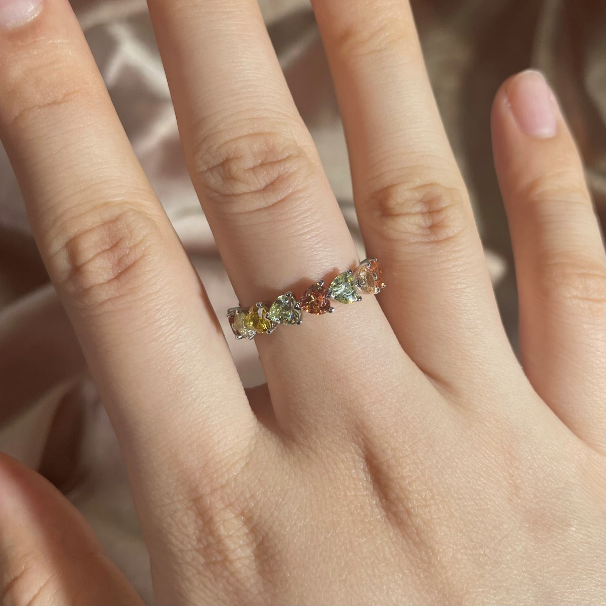 [Vera Jewelry]0.25 Carat Radiant Romance Heart Cut Lover Ring