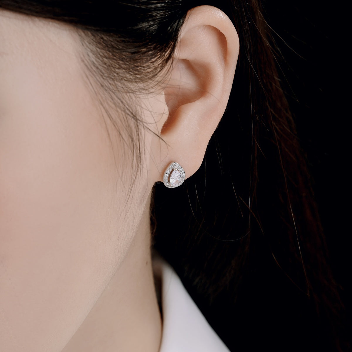 [Vera Jewelry]Luxurious Water Drop Shape Earrings