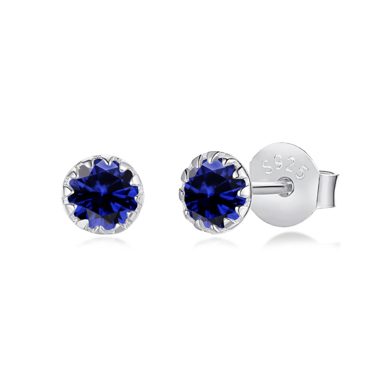 [Vera Jewelry]Sparkling Colorful Round Shape Earrings