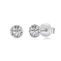 [Vera Jewelry] Funkelnde bunte Ohrringe in runder Form