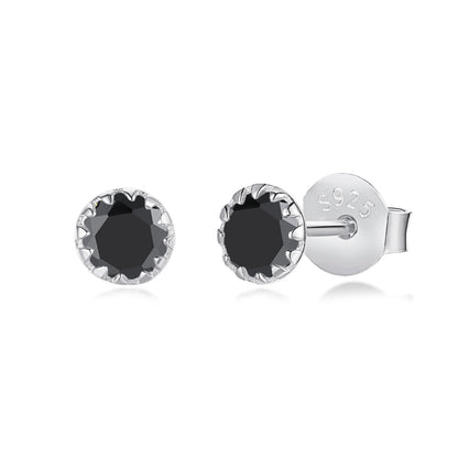 [Vera Jewelry]Sparkling Colorful Round Shape Earrings