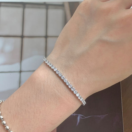 [Vera Jewelry] Funkelndes Armband im Rundschliff für den Alltag