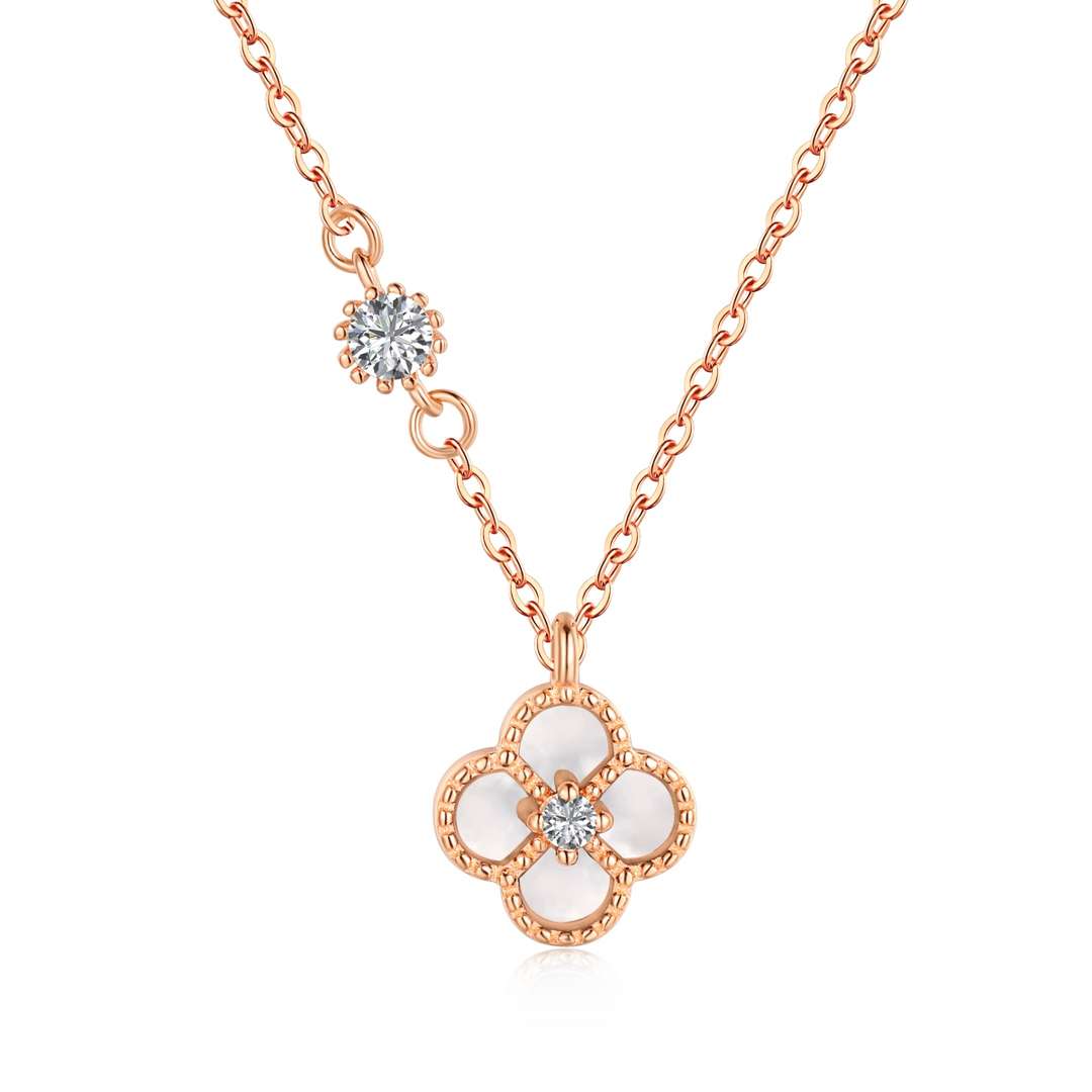 [Vera Jewelry]Delicate Flower Shape Necklace