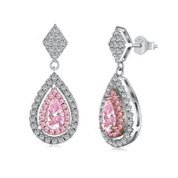 [Vera Jewelry]Ornate Delicate Water Drop Shape Banquet Earrings
