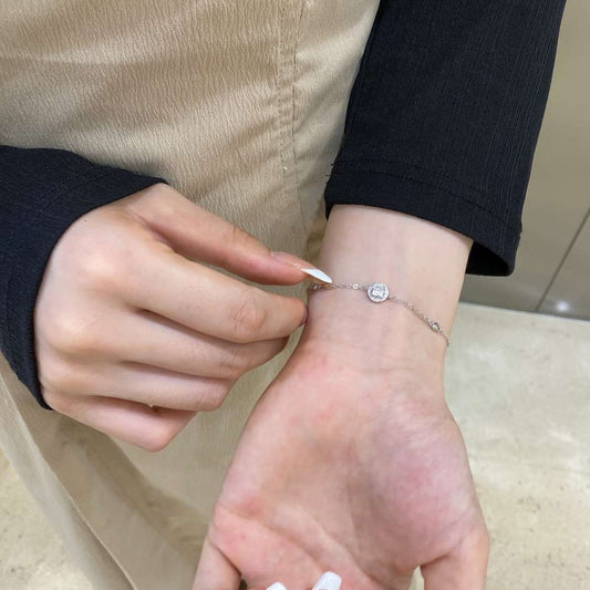 [Vera Jewelry]Dazzling Round Cut Shape Bracelet