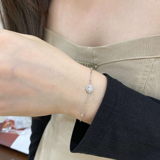 [Vera Jewelry]Dazzling Round Cut Shape Bracelet