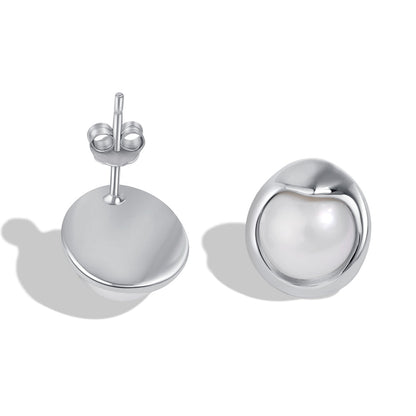 [Vera Jewelry]Dainty Bread Pearl Earrings