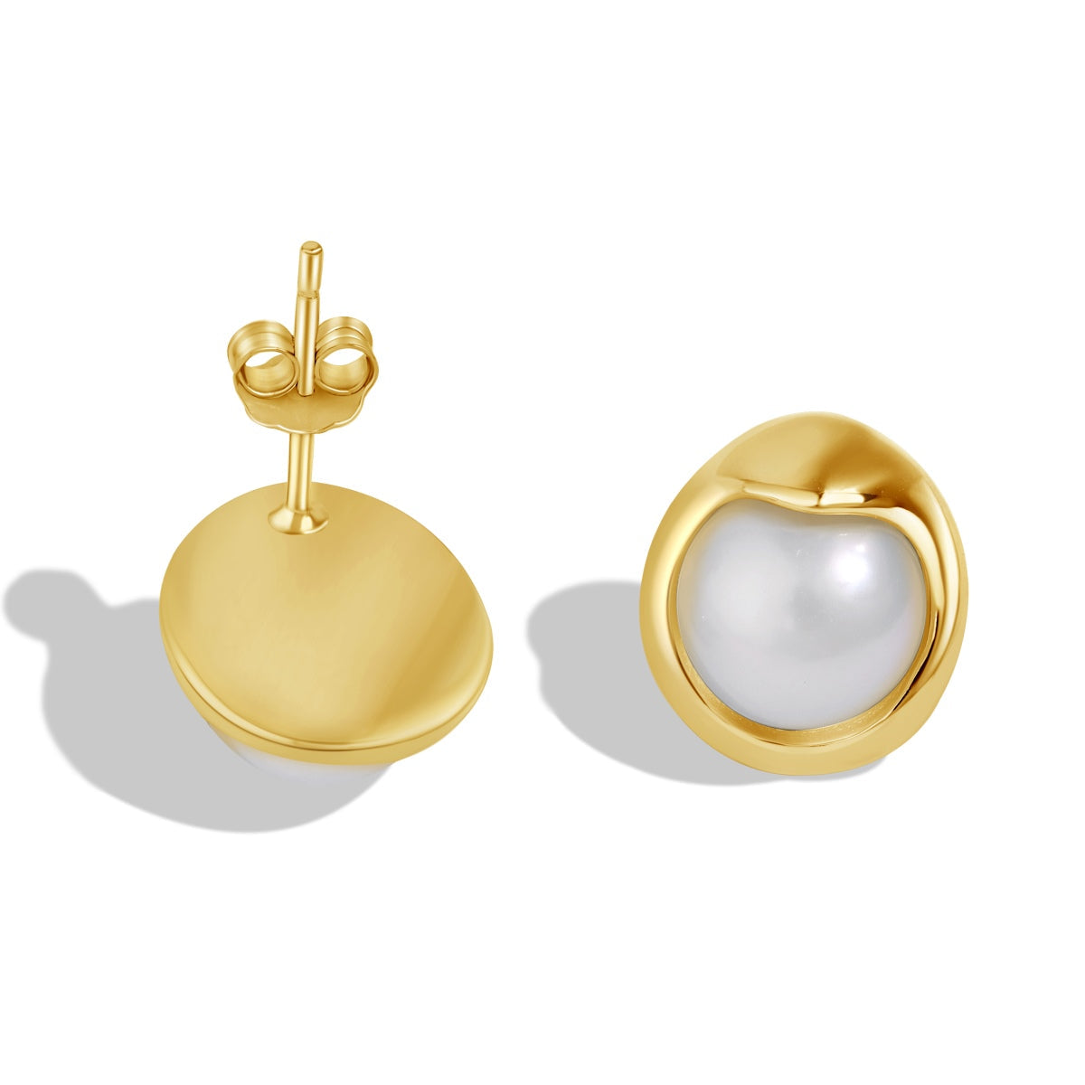 [Vera Jewelry]Dainty Bread Pearl Earrings