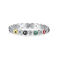 [Vera Jewelry]Sparkling Vibrant Round Shape Daily Ring