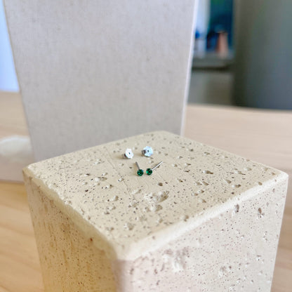 [Vera Jewelry]Delicate Solitaire Earrings