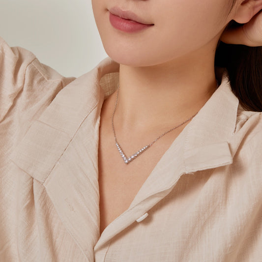 [Vera Jewelry]Ornate Round Cut Necklace