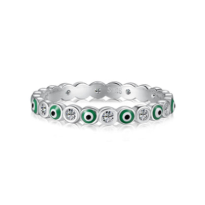 [Vera Jewelry]Sparkling Vibrant Round Shape Daily Ring