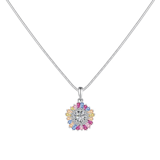 [Vera Jewelry]Reizende, bunte Blumen-Halskette