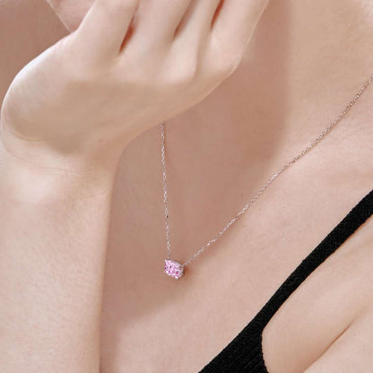 [Vera Jewelry]Luxurious Square Shape Colorful Necalack