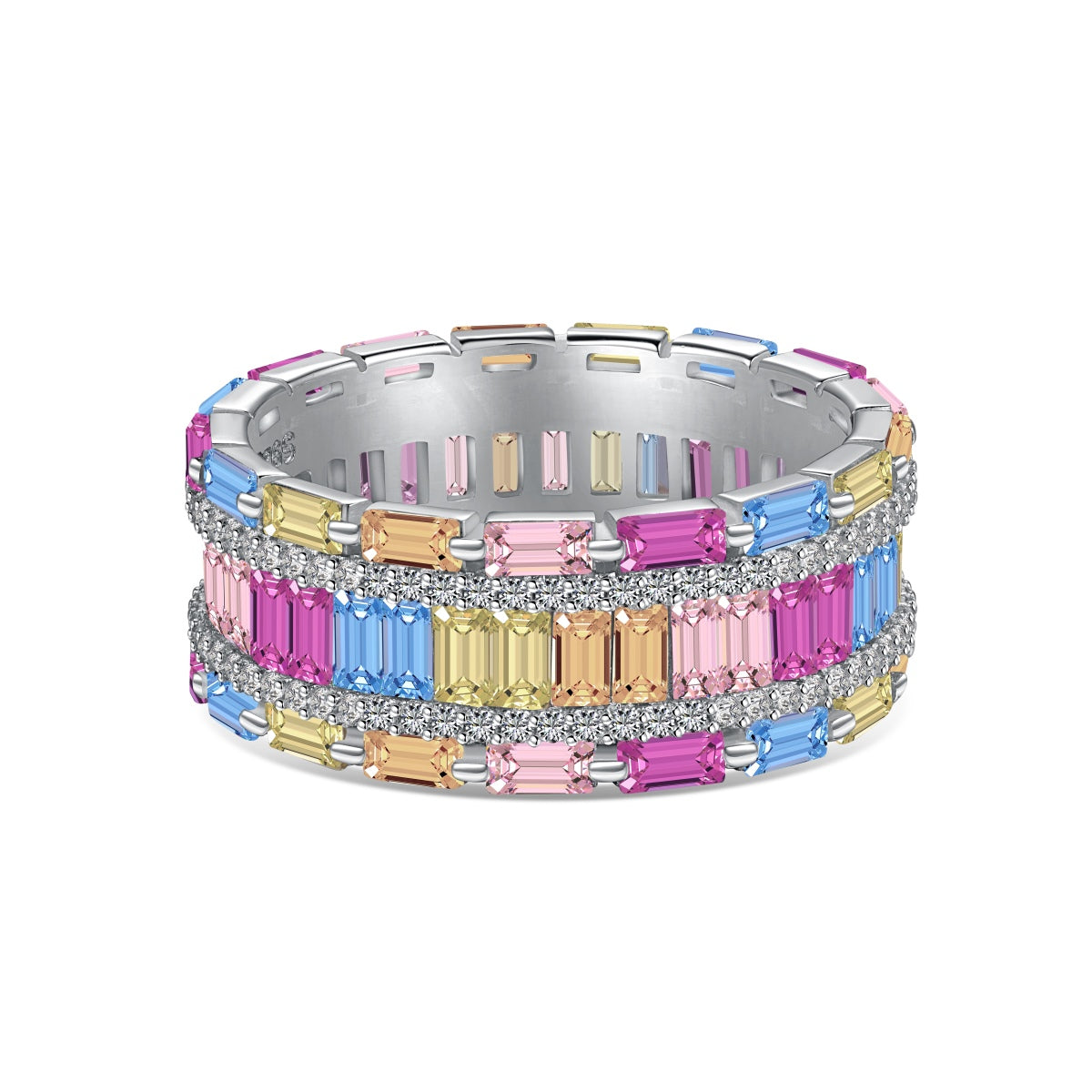 [Vera Jewelry]Dazzling Colorful Radiant Cut Party Ring