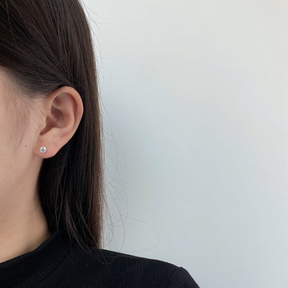 [Vera Jewelry]Sparkling Colorful Round Shape Earrings