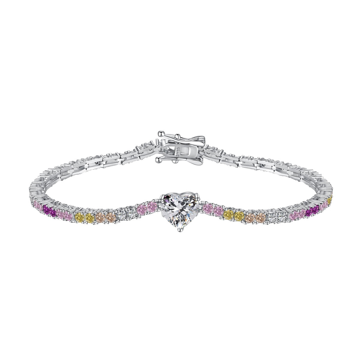[Vera Jewelry]Delicate Romantic Heart Shape Lover Bracelet