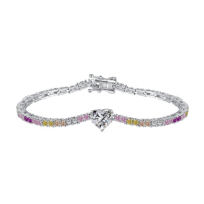 [Vera Jewelry]Delicate Romantic Heart Shape Lover Bracelet